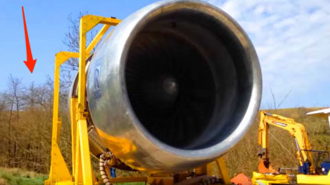 Couple Of Guys Start A 747 Engine In Their Backyard – Watch The Trees | Frontline Videos