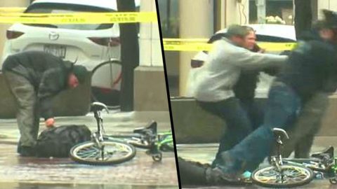 Fed Up Waiting For Bomb Squad Cyclist Takes Matters Into His Own Hands – Police Don’t Like It | Frontline Videos