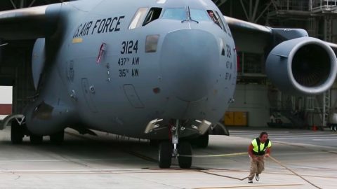Guy Just Pulled A C-17 And Got It Going Faster Than Anyone Would’ve Thought | Frontline Videos