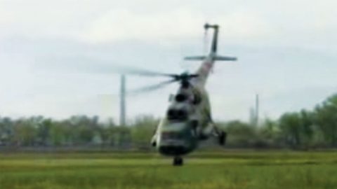 Russian Pilot Does The Scariest Helicopter Wheelie To Date | Frontline Videos