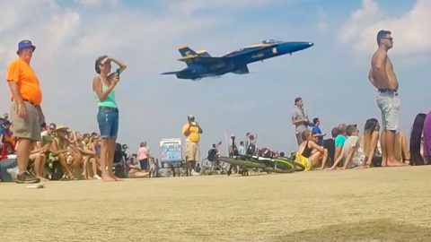 Best Blue Angel Sneak Pass To Date Has Crowd Grabbing Their Hearts | Frontline Videos