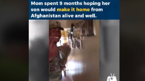 Mom Totally Freaks Out When Her Soldier Son Surprises Her | Frontline Videos