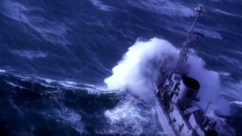 Navy Ship Punches Through World’s Biggest Waves And Crew Loves It | Frontline Videos