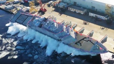 Watch Lockheed Launch Our Newest Navy Ship Into Service | Frontline Videos