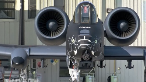 A-10 Warthog Painted In Black Color Scheme | Frontline Videos