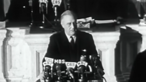 President Roosevelt Addresses World After Pearl Harbor Attack | Frontline Videos