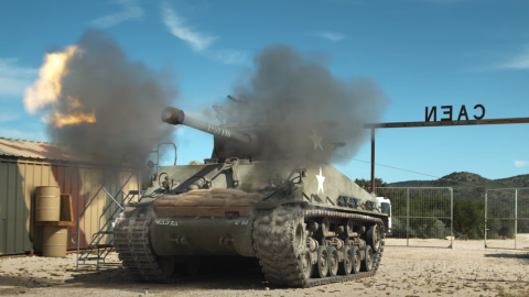 WWII Tanks Firing in Slow Motion- You Can See The Round Exit The Gun | Frontline Videos
