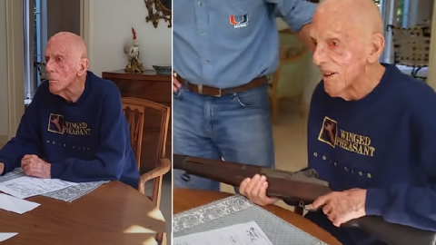 Family Surprises Marine With Rifle He Used In WWII | Frontline Videos