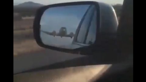 DC-3 Creeps Up Behind Driver | Frontline Videos
