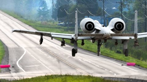 Crazy US A-10 Thunderbolt Pilot Attempts to Land on a Highway | Frontline Videos