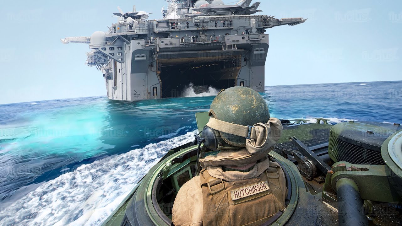 Life Inside Billion $ US Amphibious Assault Ships in Middle of the