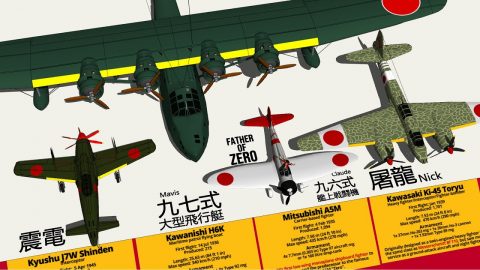 Crazy WW2 Imperial Japanese Military Aircraft Type & Size Comparison 3D | Frontline Videos