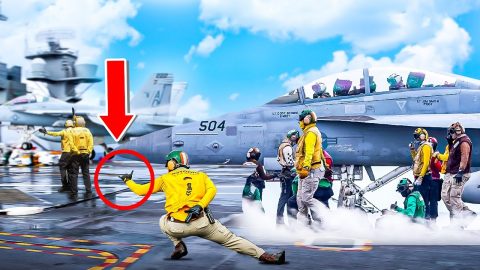 Truth About Why Navy Sailors Kneel Next to A Plane Taking Off | Frontline Videos