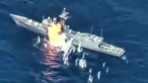 Ex-Navy Warship Hit By Missiles & Torpedoes | Frontline Videos