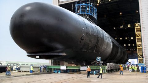 The Hypnotic Launch of US Gigantic $4 Billion Nuclear Submarine | Frontline Videos