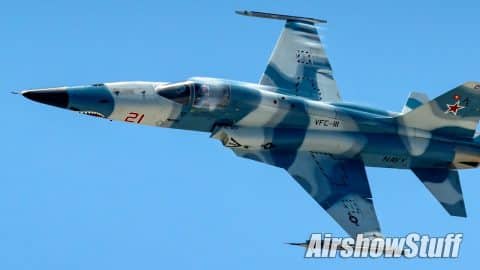 RARE! US Navy F-5 Tiger II Demo – NAS Key West Airshow 2023 | Frontline Videos